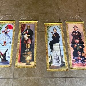 Halloween Decorations Large 4 PCS Haunted Mansion Stretching Portraits